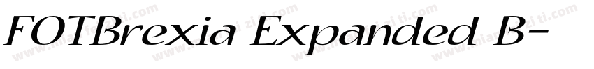 FOTBrexia Expanded B字体转换